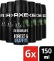 Axe Deospray – Collision Fresh Forest & Graffiti 150 ml - 6 stuks