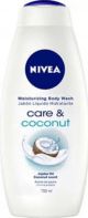 Nivea XXL Douchecreme - Care & Coconut - 6 x 750 ml - Familysize